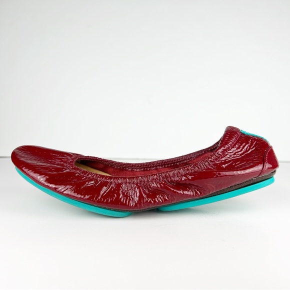 Tieks Ruby Red Patent Leather Packable Ballet Flats Size 6 - Picture 9 of 12